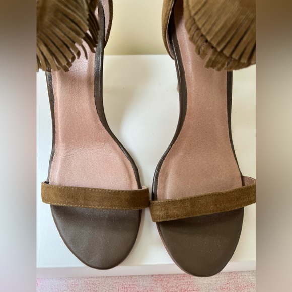 Joie Suede Alex Fringe Heels - Picture 10 of 14
